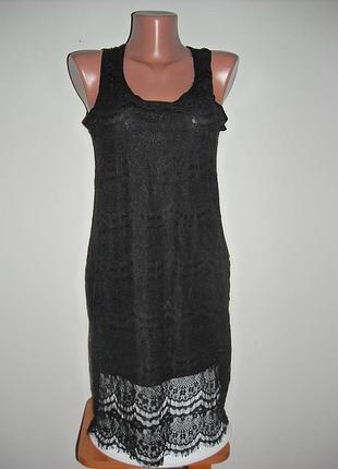 Чорне плаття гіпюрову