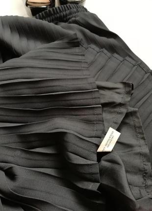 👑 чёрная юбка миди в складку👑винтажная юбка плиссе6 фото