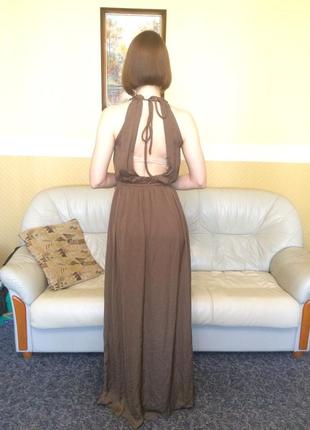 Обалденно красивое платье в пол, открытая спина, с разрезами3 фото