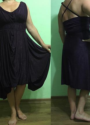 Платье трансформер amami цвета баклажан ручная работа