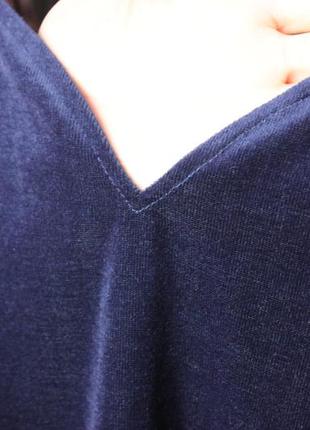 Нарядное короткое  платье сарафан синее велюр. размер 34 36. мини.3 фото