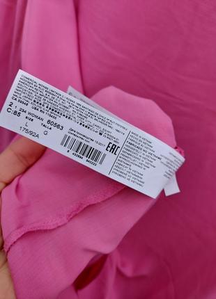 Базова блуза рожева прямого силуету з гладкої тканини mango8 фото