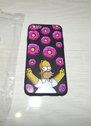 Чехол для iphone 6 / 6s гомер симпсон пончики