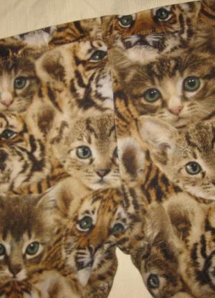 4-5 лет, очень милые штанишки лосины с котиками для девочки от н &amp; m6 фото
