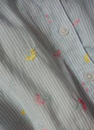 Фирменная легкая блузка m&s малышке 3-4 года состояние отличное2 фото