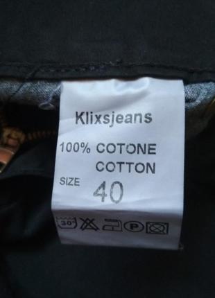 Джинсы, джинсовые чернве брюки klix, р. 40, замеры на фото6 фото