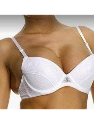 Шикарный белый бюстгалтер бра кружевной balaloum s 65-70b