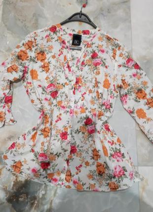 Блуза в цветочный принт7 фото