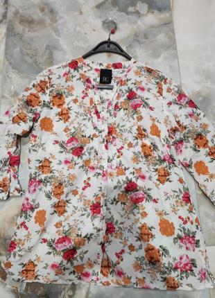 Блуза в цветочный принт6 фото