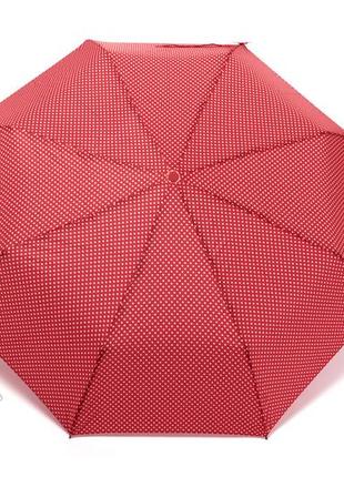Красный зонт в горошек5 фото