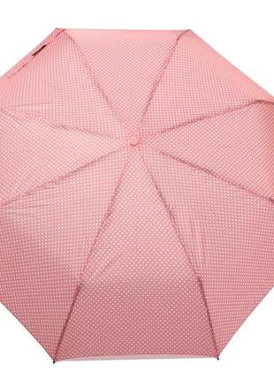 Розовый зонт в горошек5 фото