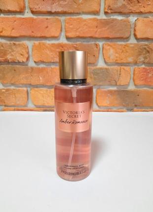 Парфюмированный спрей для тела victoria’s secret amber romance виктория сикрет оригинал