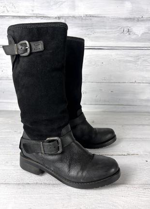 Сапожки кожаные wrangler, утепленные