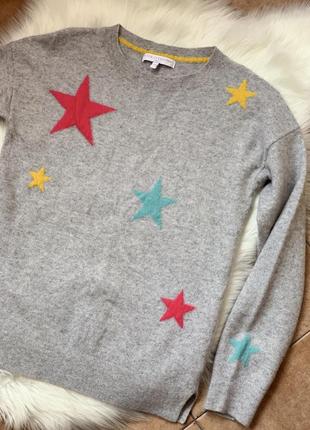 Кашеміровий светр з зірками 100% кашемір від next2 фото