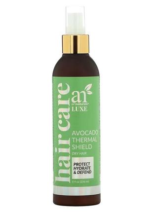 Artnaturals luxe термозащитное средство для волос с авокадо. 236 мл