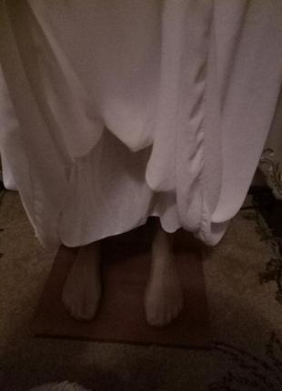 Белая длинная юбка3 фото