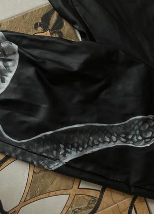 Штаны кожаные кастом рисунок змеи5 фото