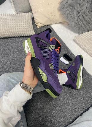 Кроссовки jordan 4 retro canyon purple