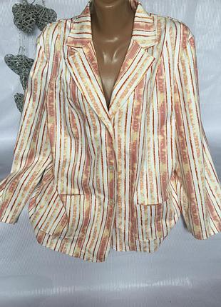 Шикарний легкий піджак у смужку