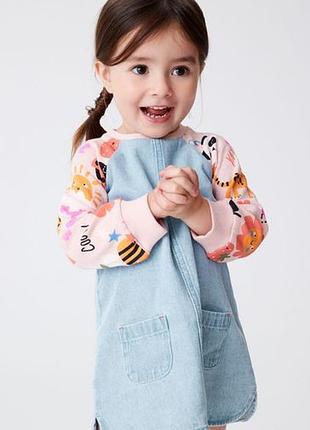 Платье джинсовое+свiтшот 3 мес-8лет,4 вида next😍🌸💕новинка!