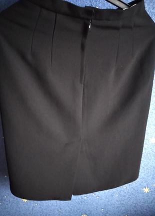 Деловая строгая черная юбка5 фото