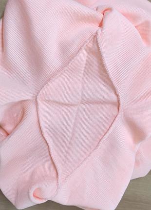 Розовые персиковые женские высокие трусы шорты панталоны полушерсть7 фото