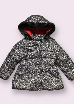 Тепла курточка на дівчинку 3-4 роки