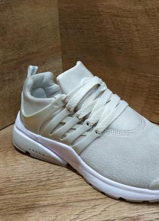 Кроссовки женские демисезон осень весна замшевые restime pwo17740 beige white