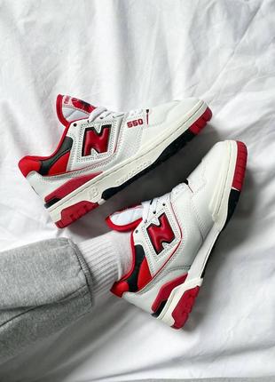 New balance 550 white red