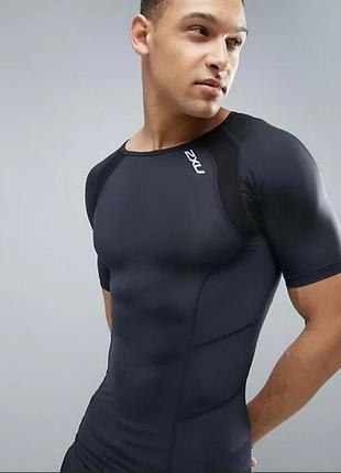 Компресійна футболка 2xu mens short sleeve compression top - m