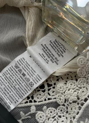 Нежная блуза с кружевом на бретельках vila молочная белая сетка нежная классика базовая5 фото