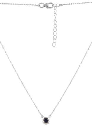 Срібне кольє з натуральним сапфіром 0.663ct (2126614) 450500 розмір