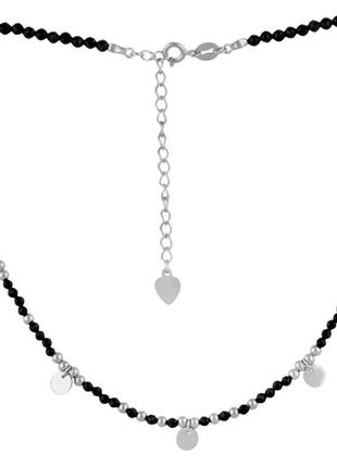 Срібне кольє з натуральною шпинеллю (2102618) 450500 розмір