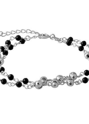 Серебряный браслет с натуральным шпинелью (2068228) 1720 размер