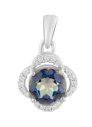 Срібна підвіска з містик топазом 2.18ct (2118541)