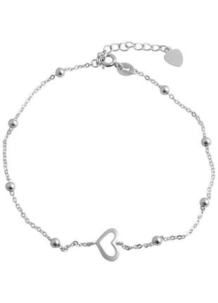 Серебряный браслет на ногу без камней (2079439) 2326 размер