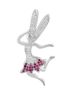 Серебряная подвеска с фианитами (2128649)
