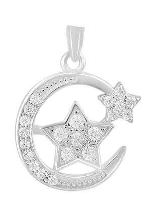 Серебряная подвеска с фианитами (2124771)