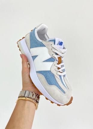 Кроссовки levis x new balance 327 washed denim8 фото