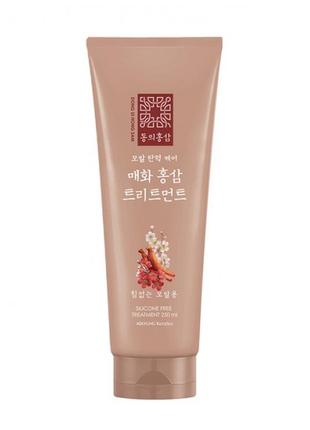 Aekyung kerasys dong ui hong sam prunus mume flower red ginseng treatment маска с красным женьшенем и азиатской вишней.1 фото