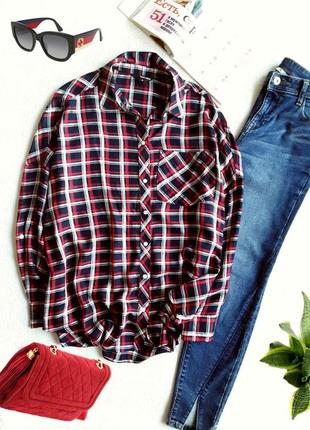 Шикарная рубашка в клетку от tally  weijl.
