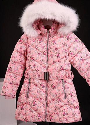 Якісне стильне зимове пальто/куртка на флісі