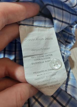 Рубашка мужская в клетку calvin klein6 фото