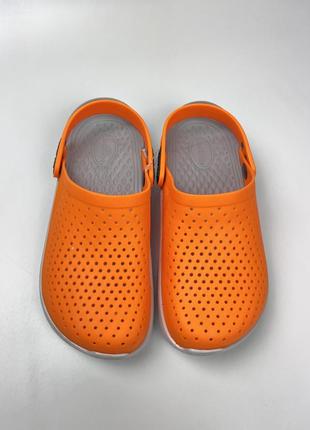 Крокси жіночі помаранчеві5 фото
