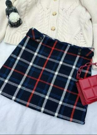 Юбка мини в клетку