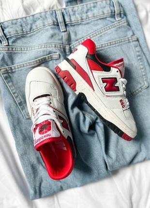 🔥new balance 550 "white/red"🔥5 фото