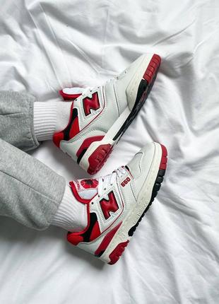 🔥new balance 550 "white/red"🔥9 фото