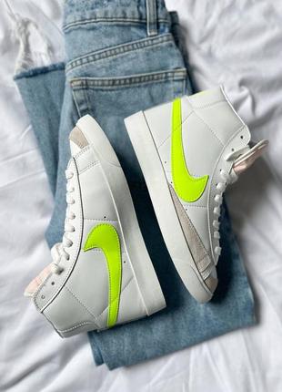 ▪️nike blazer mid 77 'white/barely/volt"▪️