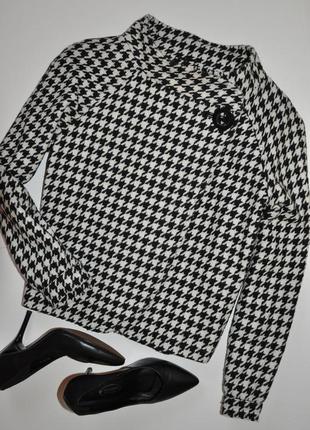 Стильное пальто в гусиную лапку miss selfridge