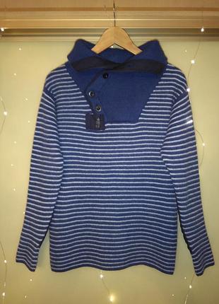 Вовняний светр / джемпер в смужку g - star raw (80% вовна)